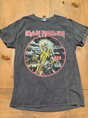 Vintage Gildan Black Iron Maiden Graphic Tee